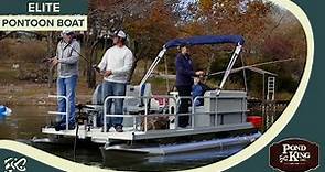 The Pond King Elite Pontoon Boat - The ultimate in fishing