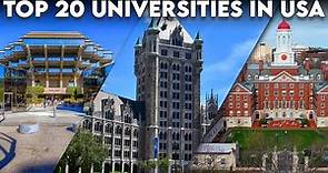 20 Best Universities in USA