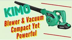 Kimo 20 Volt Cordless Leaf Blower Shop Vac Combo Kit Review, Kimo Compact Cordless Blower & Vacuum