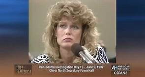 June 9, 1987 - Fawn Hall at Iran Contra Investigation - 30 Years Ago
