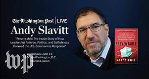 Andy Slavitt, former White House COVID-19 senior advisor, on his new book (Full Stream 6/16)