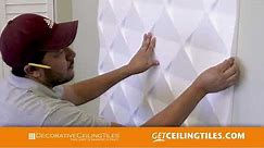 How to Install Seamless 3D Decorative Wall Panels - Create DIY Accent Wall