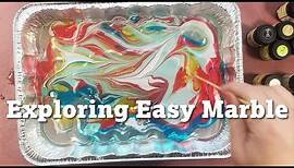 Trying Out Marabu's "Easy Marble" for Simple DIY Paper Marbling
