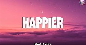 Olivia Rodrigo - happier (Lyric Video) | Conan Gray, Madison Beer,...