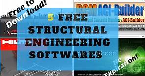 5 Free Licensed Structural Engineering Software with No Expiration | Free Software Downloads