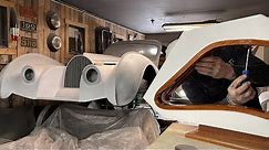 Back on the Bugatti: Interior details... Door Skin Panels, Wood Trim, etc.