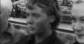 15 Year Old Joan Harrison Wins 100m Backstroke Gold - Helsinki 1952 Olympics