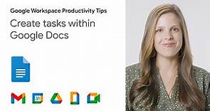 Create tasks within Google Docs
