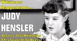 Whatever Happened to Judy Hensler from TV's Leave It To Beaver