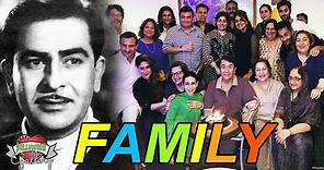 Raj Kapoor Family With Parents, Wife, Son, Daughter, Brother, Sister and Grandchildren