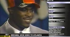 22 years ago today the Falcons selected Michael ￼Vick (2001 NFL Draft moment)