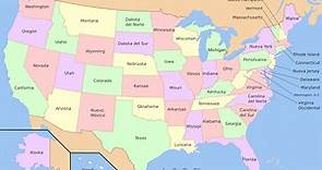 Los 50 estados de Estados Unidos (listado   mapa) — Saber es práctico