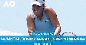 Samantha Stosur v Anastasia Pavlyuchenkova Highlights (2R) | Australian Open 2022