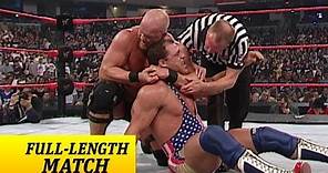 FULL-LENGTH MATCH - Raw - Kurt Angle vs. Steve Austin - WWE Championship Match