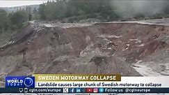 Motorway collapses in Sweden