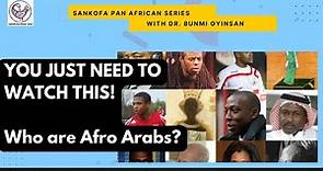 Who are Afro Arabs?