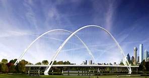 Dallas Margaret McDermott Bridge - First steel segments