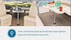 Manufacturers' Select ITC Silver Sequoia III Table Leg System for RV or Boat (25.5") TL4002C-25.5 (B09TBK319N)