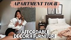 STUDIO APARTMENT TOUR | Affordable Furniture Decor | Marisa Kay