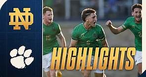 Irish Win Thriller In ACC Opener Against Tigers | Highlights vs Clemson | Notre Dame Men's Soccer