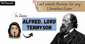 Biography of Alfred, Lord Tennyson in 2 minutes | Easy peasy explanation | #net #poetlaureate #poet