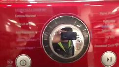 Mini tour of a wild cherry red LG washer and dryer