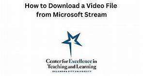 How to Download a Video from Microsoft Stream