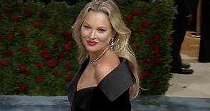 Kate Moss is bold in black on the red carpet at 2022 Met Gala