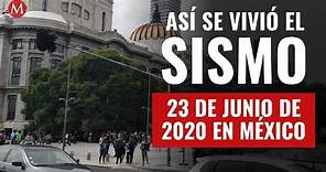 Así se vivió el sismo de hoy 23 de junio de 2020 en México