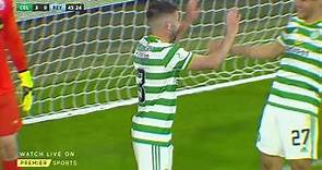 Greg Taylor with his first ever goal for Celtic | Premier Sports