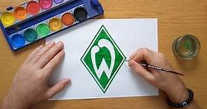 How to draw the SV Werder Bremen logo - Wie zeichnet man das Werder Bremen logo - Bundesliga