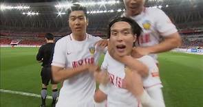 El único gol de Zhang Xiuwei en la Superliga china