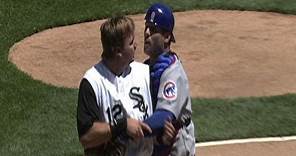 Cubs, White Sox brawl after home-plate collision