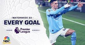 Every Premier League goal from Matchweek 23 (2023-24) | NBC Sports