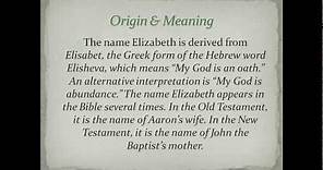 Meaning Of Elizabeth
