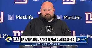 Brian Daboll talks about the Giants 26-25 loss to the Rams