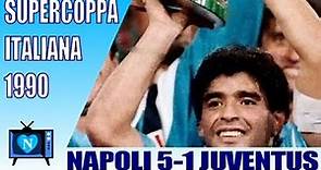 Napoli - Juventus 5-1 | Supercoppa italiana 1990 | Full match. | Maradona played.