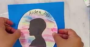 Super cute and adorable Silhouette Portrait craft for preschool and kindergarten! Doing these Silhouettes was super easy and fun!