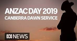 Anzac Day dawn service from the Australian War Memorial in Canberra | ABC News