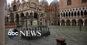 Venice underwater as historically high tides continue to rise l ABC News