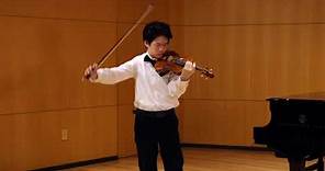 Victor Hsu, violin - Bach: Violin Partita No 2 in D minor, S. 1004, IV. Giga