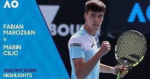 Fabian Marozsan v Marin Cilic Highlights | Australian Open 2024 First Round