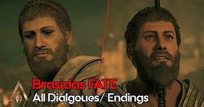 Brasidas Fate - All Dialogues/ Endings - AC Odyssey - Torment of Hades DLC - Fate of Atlantis