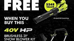 FREE Leaf Blower with Purchase