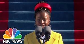 Youth Poet Amanda Gorman Recites Poem At Presidential Inauguration | NBC News