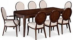 Furniture CLOSEOUT! Delfina Dining Furniture, 9-Pc. Set (Expandable Leg Dining Table, 6 Side Chairs & 2 Arm Chairs), Created for Macy's - Macy's