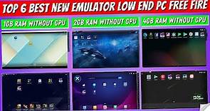 Top 6 Best New Emulators For Free Fire Low End PC | Best Android Emulator For PC (2022)