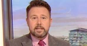BBC Breakfast's Jon Kay panics on air