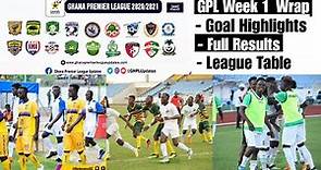 Goal Highlights, Results, Table • 20/21 Ghana Premier League Week-1