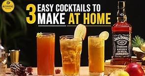 Top 3 Easy ​@JackDaniels Cocktails To Make At Home | Jack Daniels No.7 Whiskey